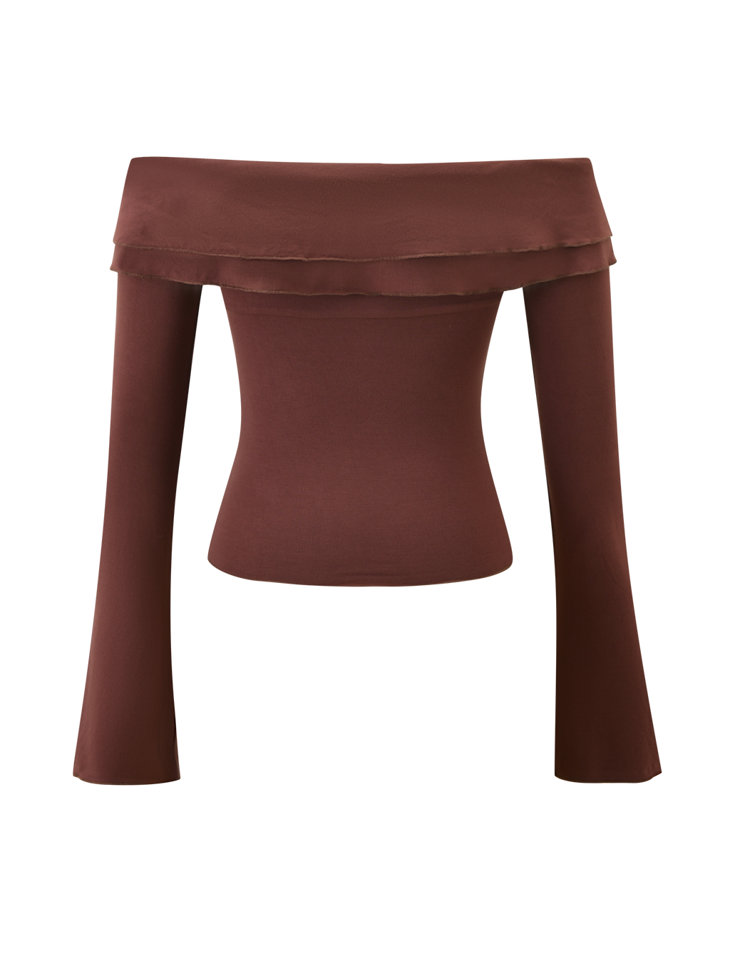 DENALI LONG SLEEVE TOP - CHOCOLATE
