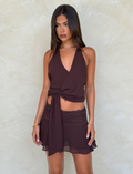 INDIGO TOP - BROWN : CHOCOLATE