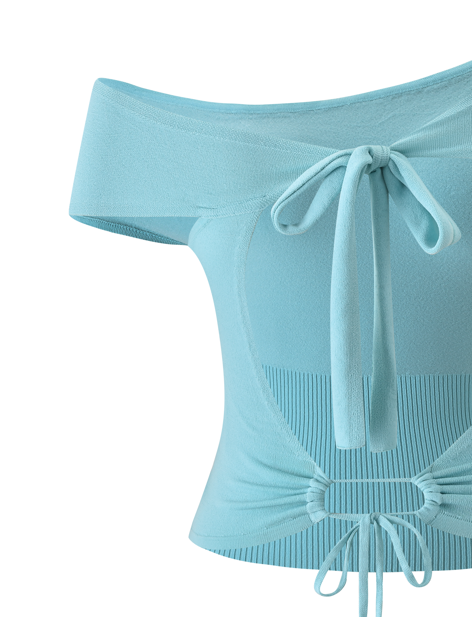 JASMINA KNIT TOP - BLUE