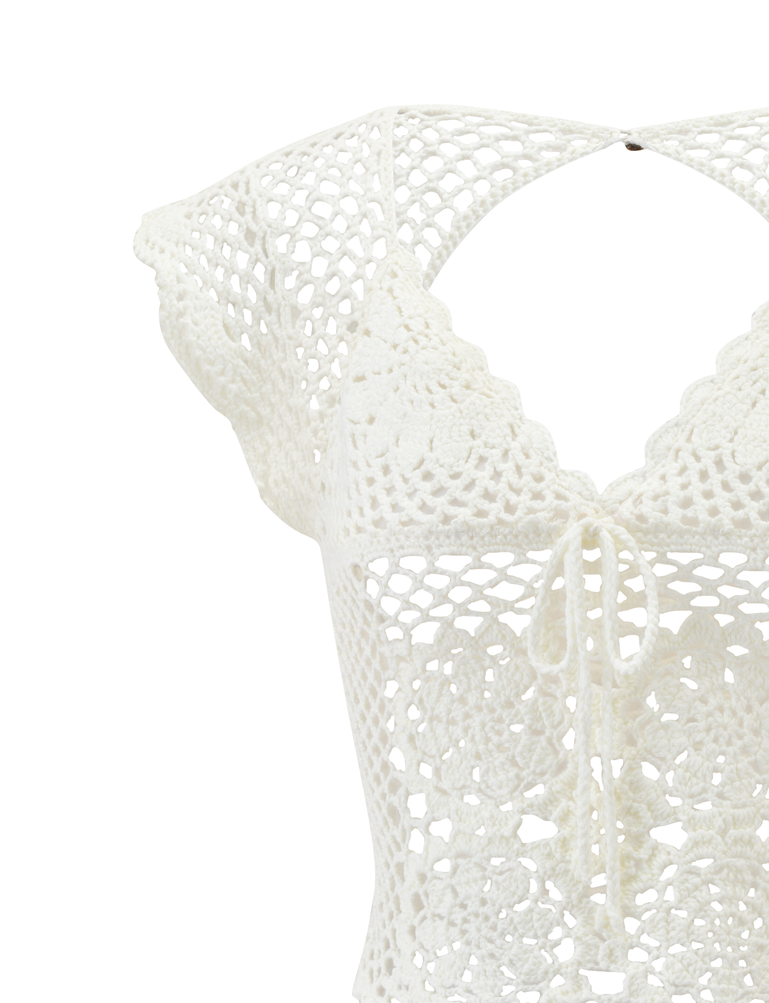 SASHA CROCHET TOP - IVORY