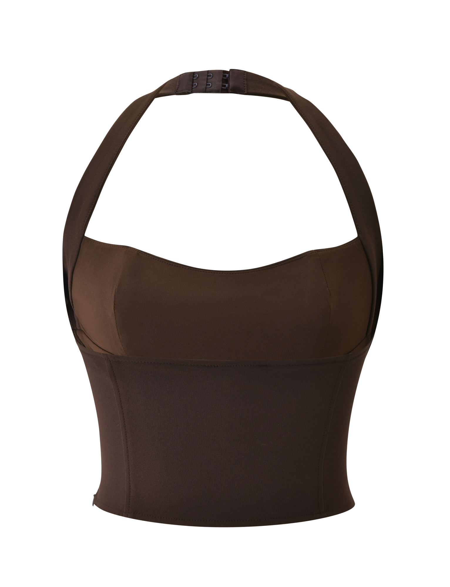 KITTIE BUCKLE TOP - CHOCOLATE