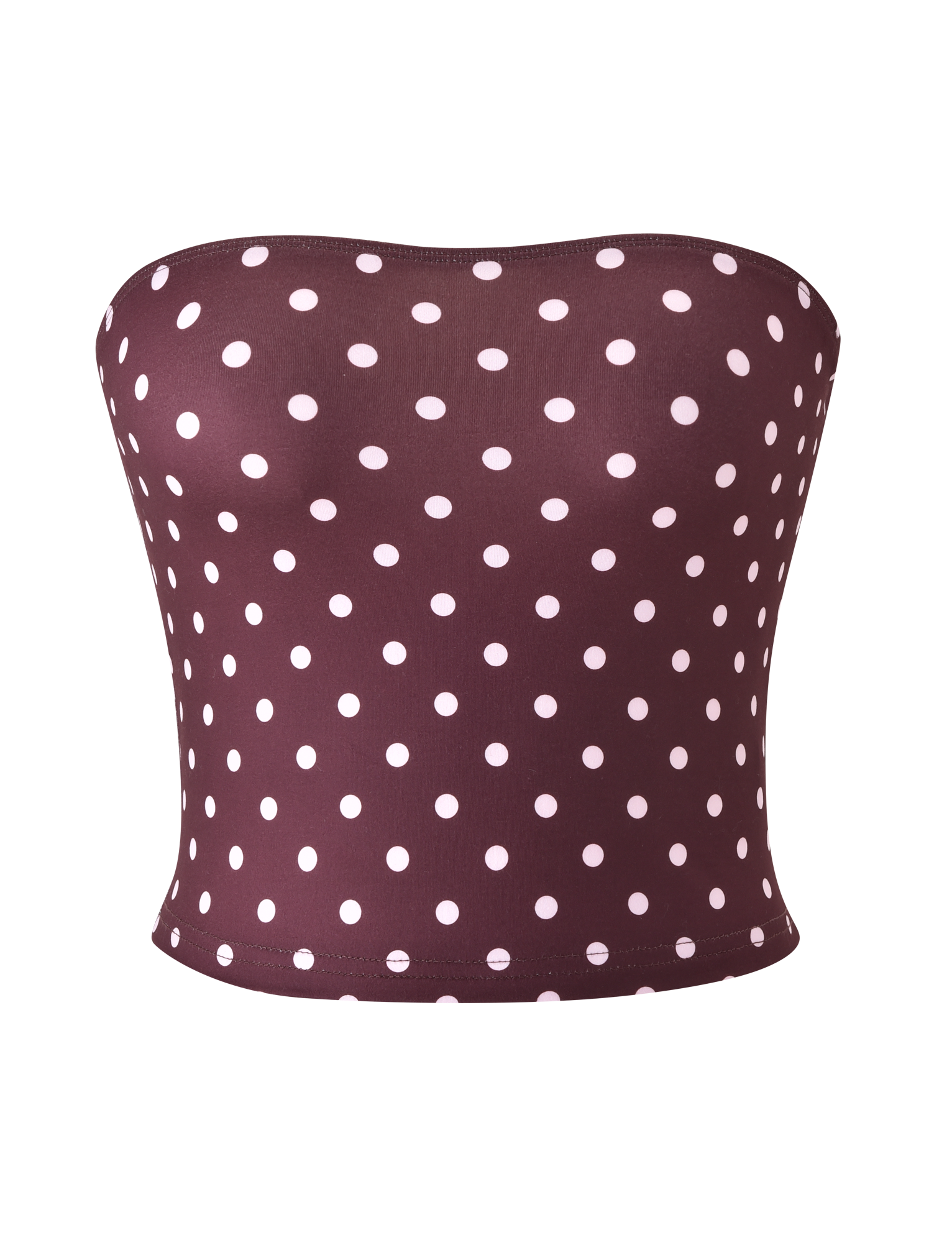 VALI POLKA DOT TOP - CHOCOLATE PINK DOT